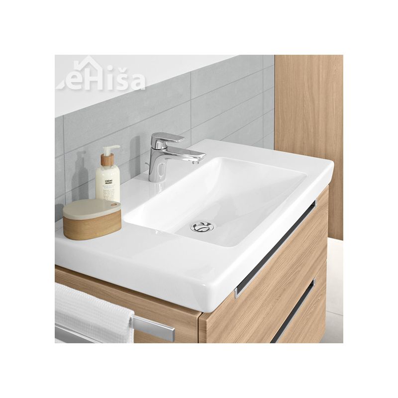 Umivalnik brez preliva SUBWAY 2.0 VANITY 80x47 cm white alpin VILLEROY & BOCH