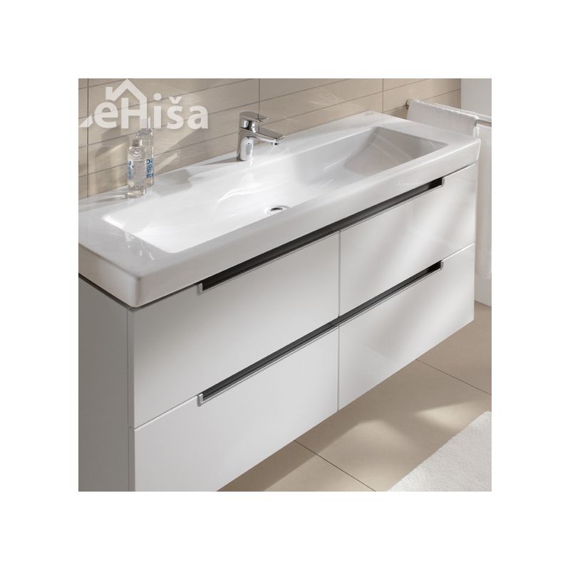 Umivalnik brez preliva SUBWAY 2.0 VANITY 130x47 cm white alpin VILLEROY & BOCH
