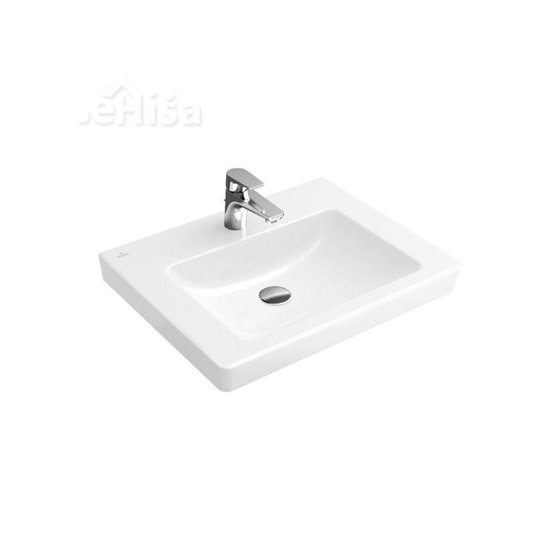 Umivalnik brez preliva SUBWAY 2.0 VANITY 65x47 cm white alpin VILLEROY & BOCH
