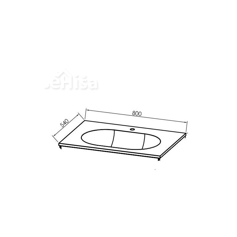Umivalnik iz litega marmorja UD 80 Donna KOLPA-SAN
