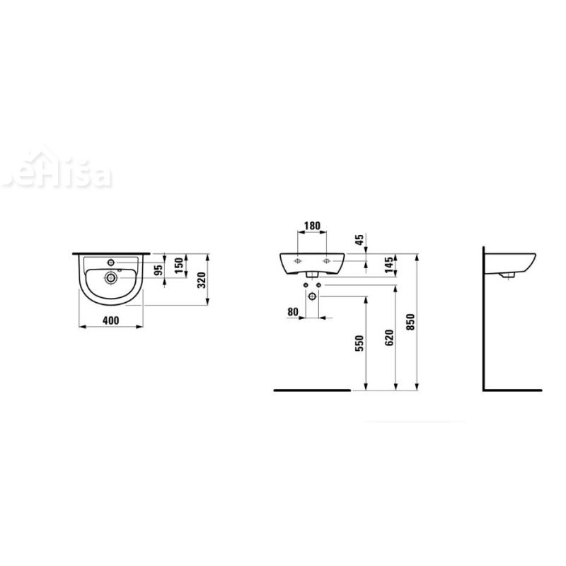 Umivalnik PRO LAUFEN 815951
