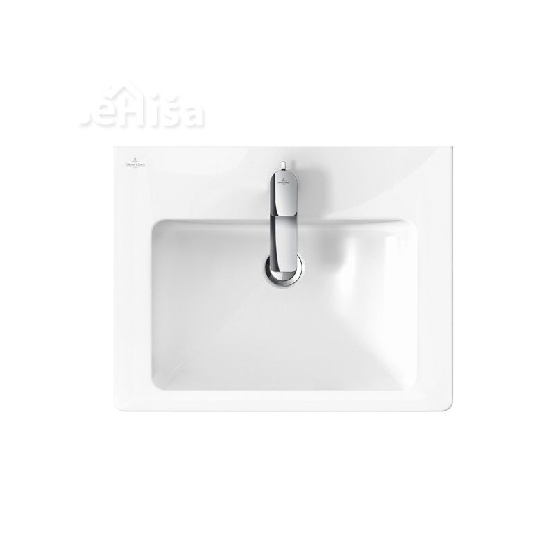 Umivalnik z prelivom 60x47 cm SUBWAY 2.0 VANITY VILLEROY & BOCH
