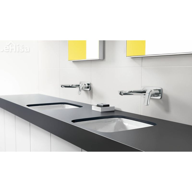 Umivalniška nadometna stenska armatura Logis S 19,5 cm krom HANSGROHE 71220000
