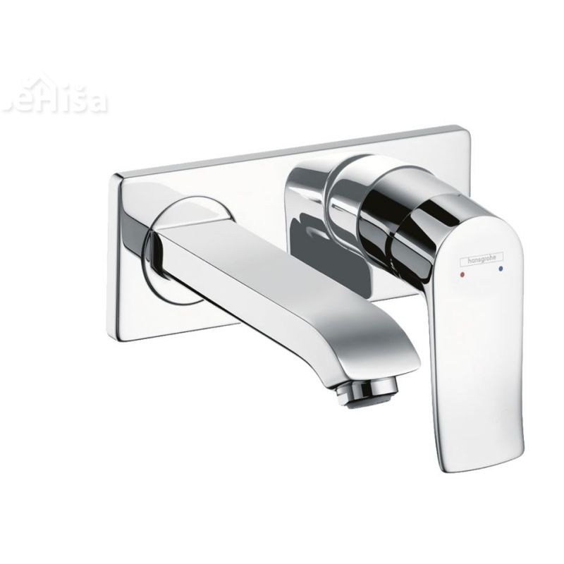 Umivalniška nadometna stenska armatura Metris 16,5 cm krom HANSGROHE 31085000
