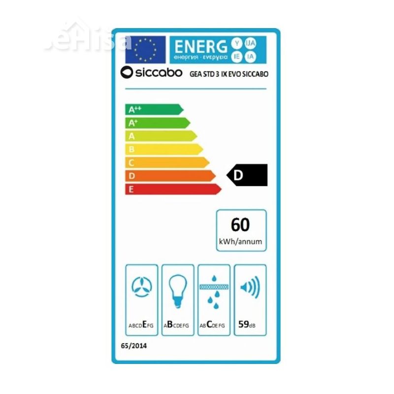Vgradna izvlečna kuhinjska napa GEA STD 3 IX EVO SICCABO 242516
