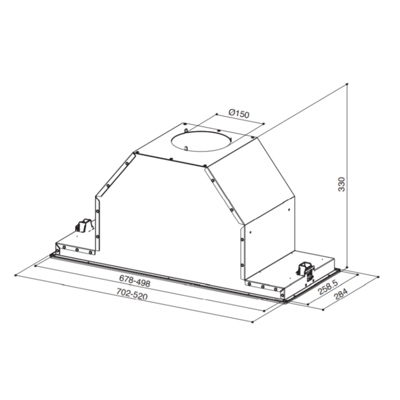 Vgradna kuhinjska napa INKA LUX SMART EV8 LED X A52 FABER 7612985778688