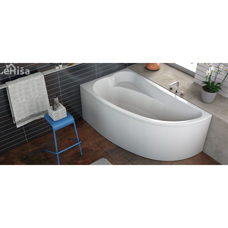 Vgradna polkrožna kopalna kad Calando-D desna 150X85 cm KOLPA-SAN 592970