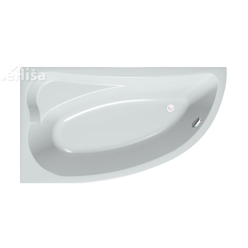 Vgradna polkrožna kopalna kad Calando-D desna 150X85 cm KOLPA-SAN 592970