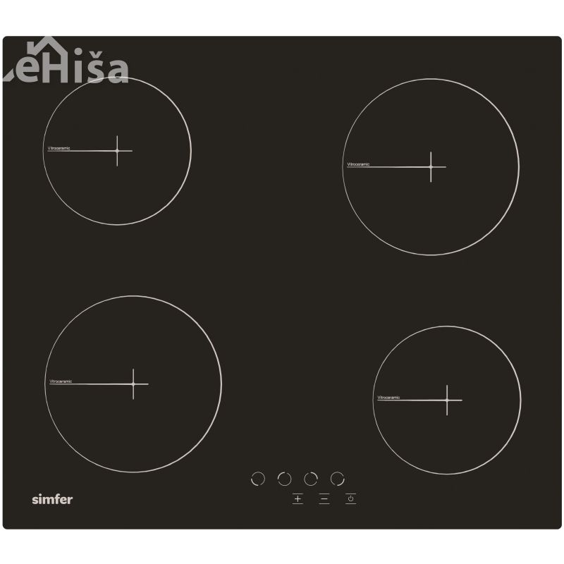 Vgradna steklokeramična plošča SIMFER H6040 DECB
