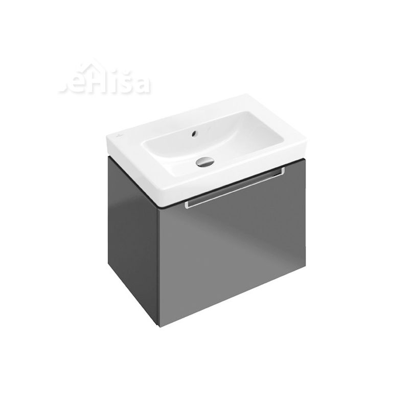 Vgradni umivalnik brez luknje SUBWAY 2.0 55x44 cm white alpin VILLEROY & BOCH