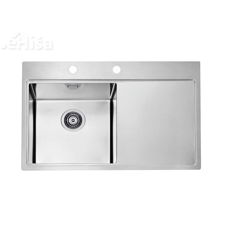 Vgradno kuhinjsko pomivalno korito PURE 40 inox 790x525 mm z sifonom ALVEUS 1103610