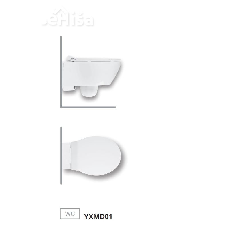 Viseča WC školjka NIDO brez stranskih lukenj HATRIA YXMD01
