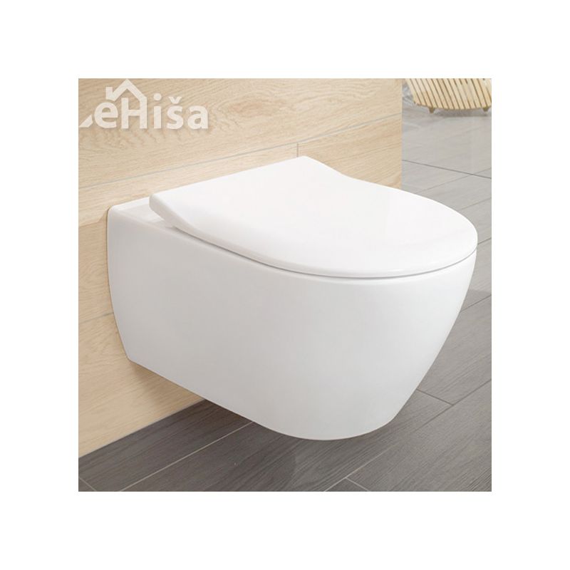 Viseča WC školjka z desko s počasnim zapiranjem SUBWAY 2.0 VILLEROY & BOCH
