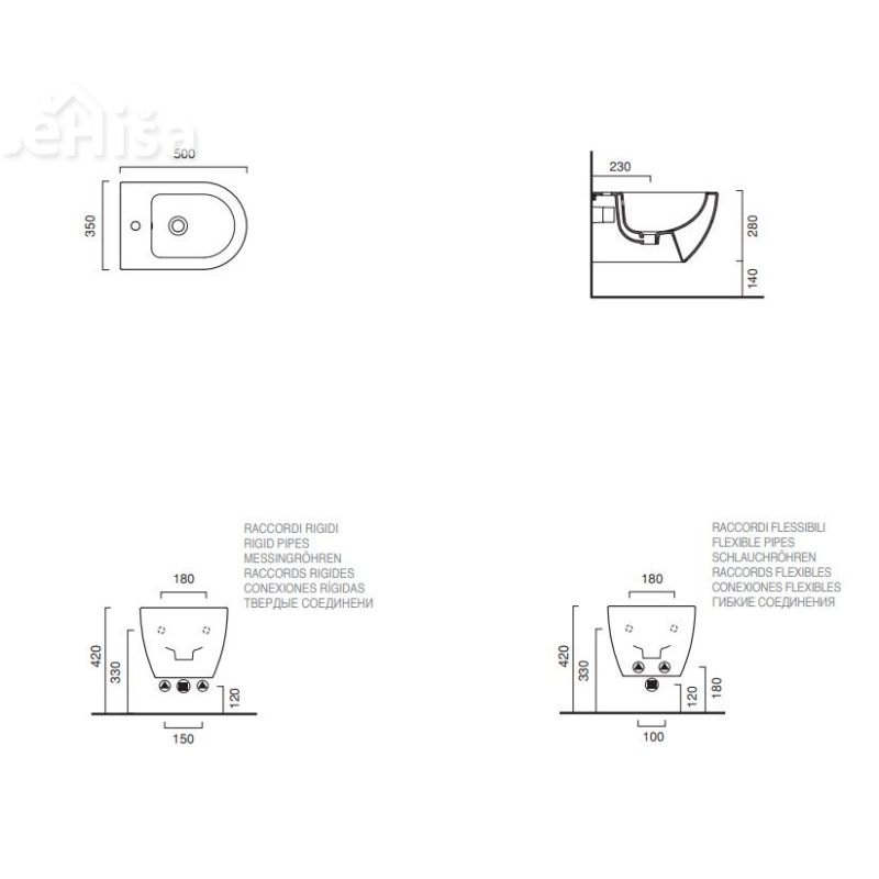 Viseči bide Sfera 50x35 CATALANO 1BSS5000
