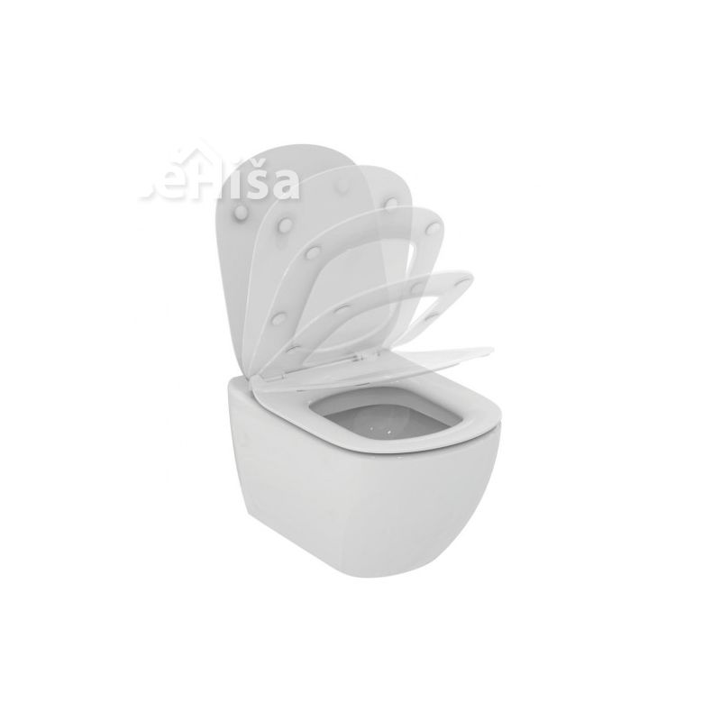 WC deska s počasnim zapiranjem TESI THIN IDEAL STANDARD T352701
