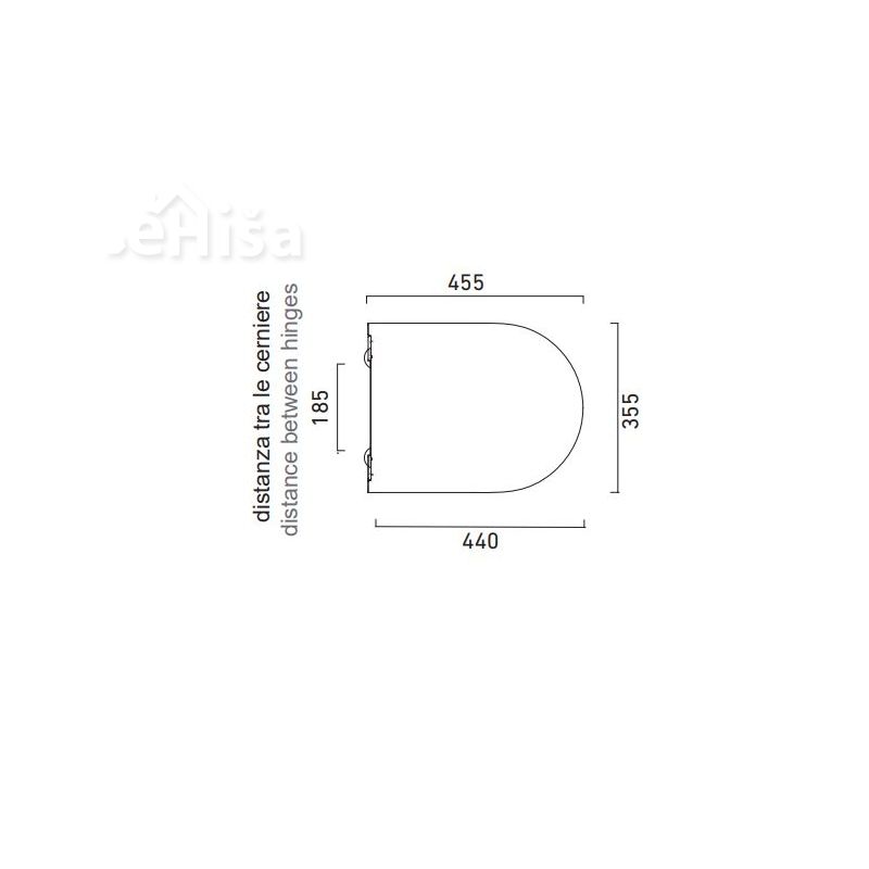 WC deska z počasnim zapiranjem Sfera CATALANO 0551300001
