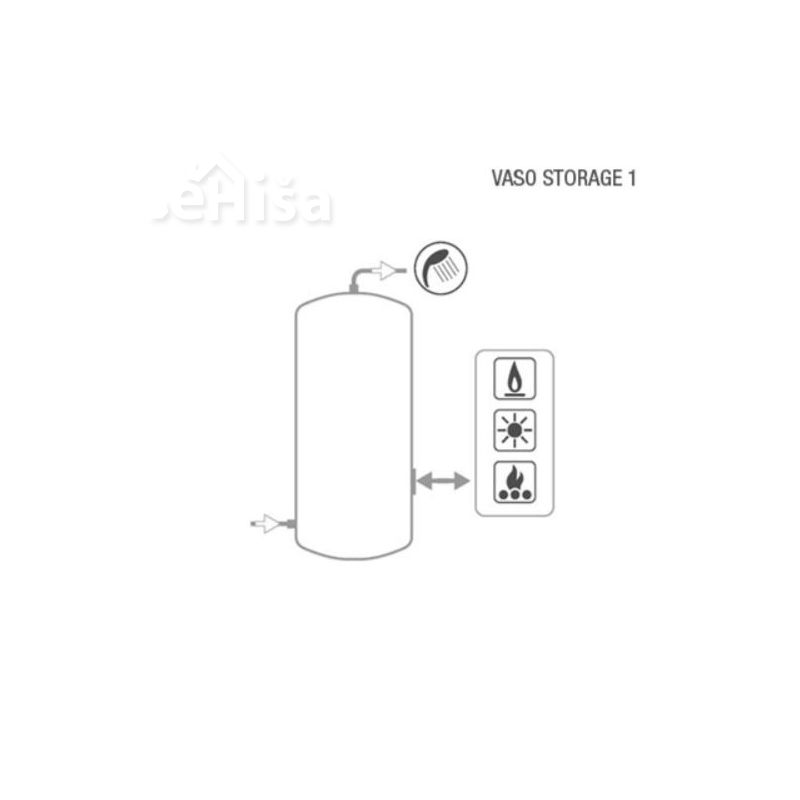 Zalogovnik ogrevalne vode 1000 L VASO STORAGE 1 CORDIVARI
