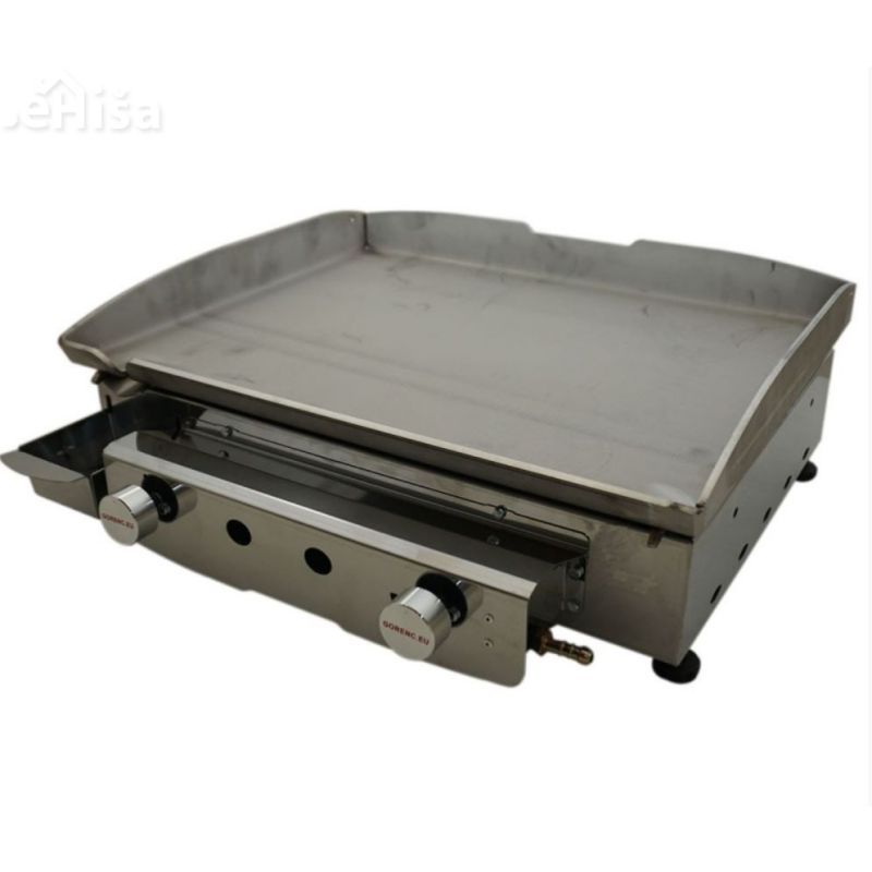 Žar na plin ALFA 51-2E-IN z enojno INOX ploščo GORENC
