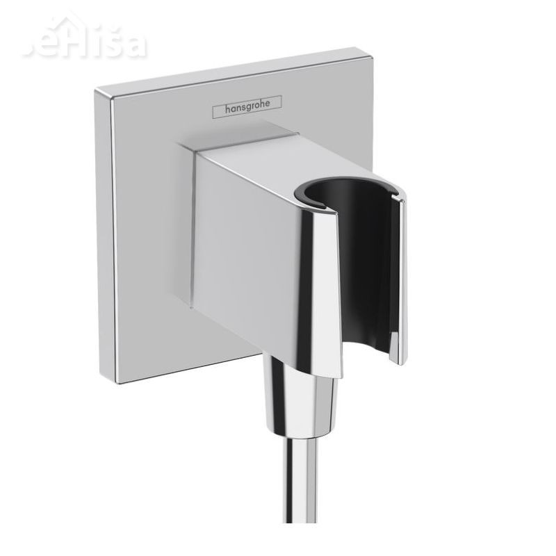Zidni priključek FIXFIT E z držalom tuš ročke krom HANSGROHE 26889000
