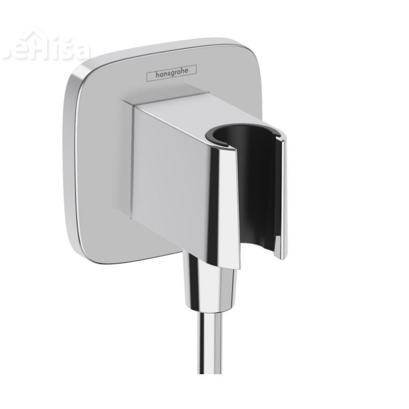 Zidni priključek FIXFIT Q z držalom tuš ročke krom HANSGROHE 26887000
