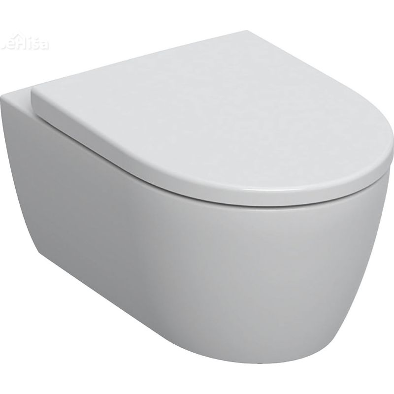 Viseča brezrobna WC školjka Icon z WC desko z počasnim zapiranjem GEBERIT 501.664.00.1
