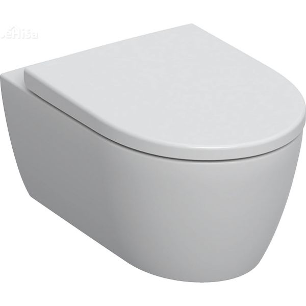 Viseča brezrobna WC školjka Icon z WC desko z počasnim zapiranjem GEBERIT 501.664.00.1
