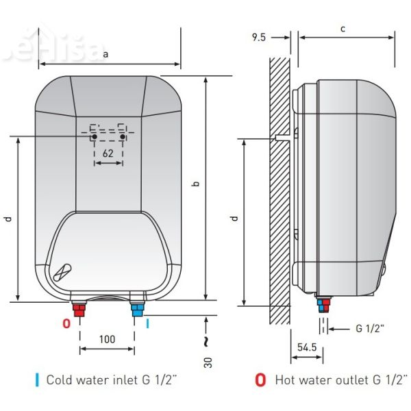 Pretočni grelnik vode bojler ARISTON ARKS 5 U
