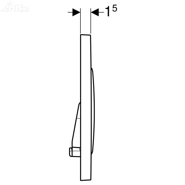 Aktivirna tipka za dvokoličinsko splakovanje Sigma20 bela-pozlačena-bela GEBERIT 115.882.KK.1
