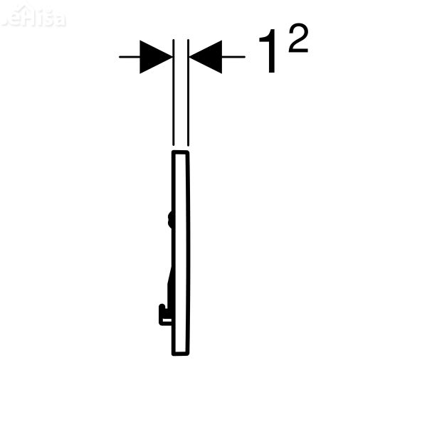 Aktivirna tipka za splakovanje Sigma30 bela-sijajni krom-bela start-stop GEBERIT 115.893.KJ.1
