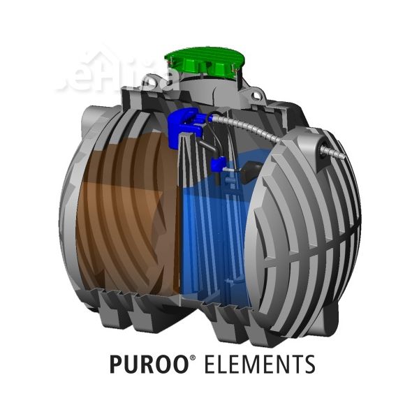 Biološka čistilna naprava PUROO Elements 2-5 oseb PE-SBR ECO ZAGOŽEN
