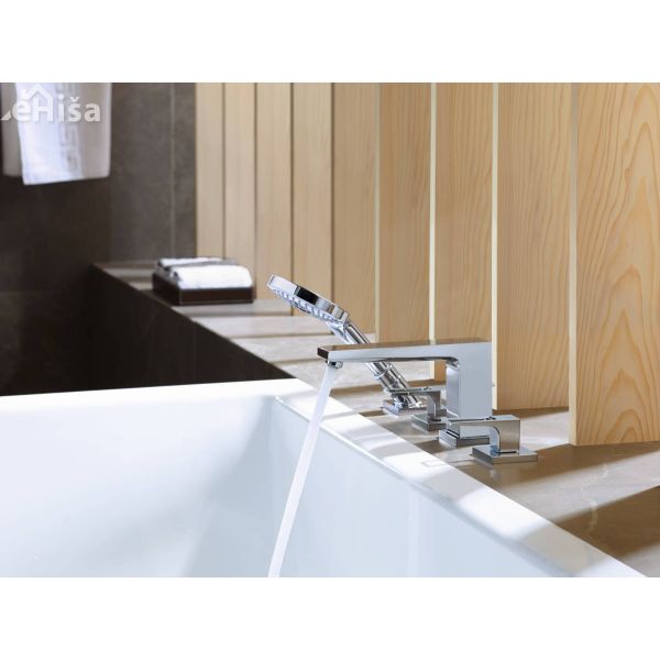 Dvoročna armatura za kopalno kad 4 luknje Metropol krom HANSGROHE 74552000
