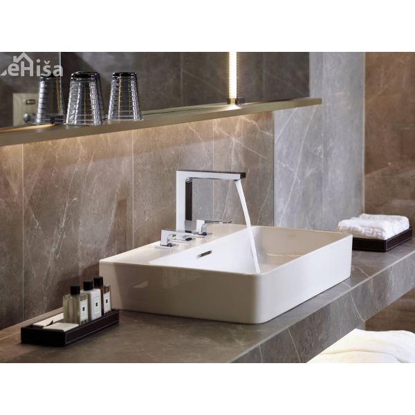Dvoročna umivalniška armatura Metropol 160 krom 3 luknje HANSGROHE 32515000
