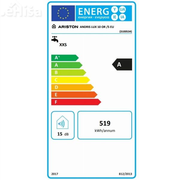 Električni grelnik vode Andris Lux 10 OR /5 EU ARISTON 3100534
