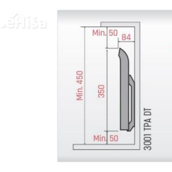 Električni panelni stenski radiator TPA bela GLAMOX 3001
