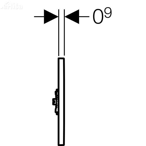 Elektronika za splakovanje pisoarjev HyTronic IR tip01 alpsko bela 3V GEBERIT 116.031.11.5
