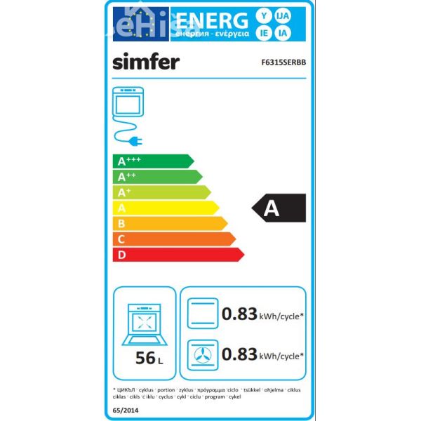 Kombinirani štedilnik SIMFER 6315 SERBB

