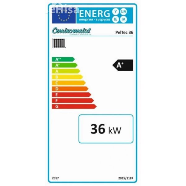 Kotel na pelete PelTec 36 CENTROMETAL 36 kW
