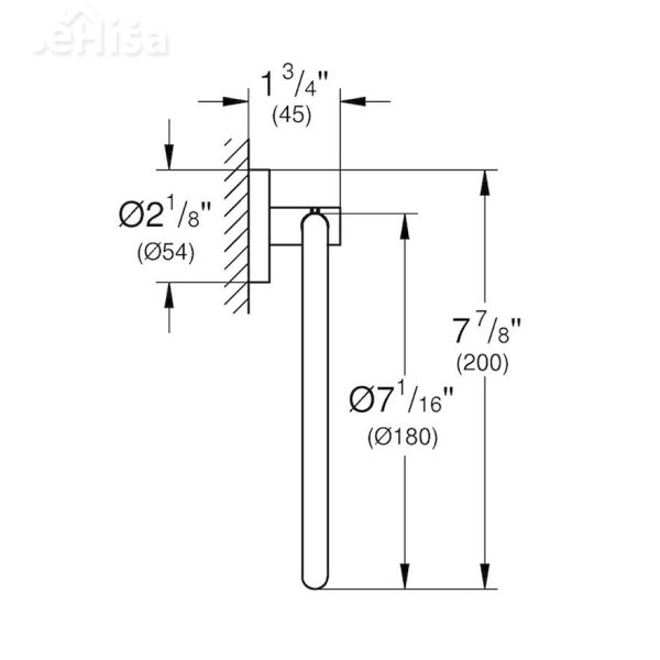 Krožno držalo za brisače Essentials GROHE 40365001
