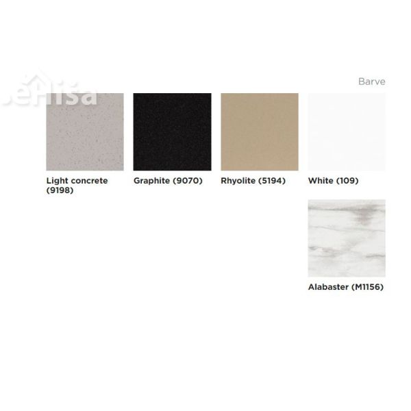 Masažna stena za tuš kabino Zonda 1500 3f light concrete 9198 KOLPA SAN 572320
