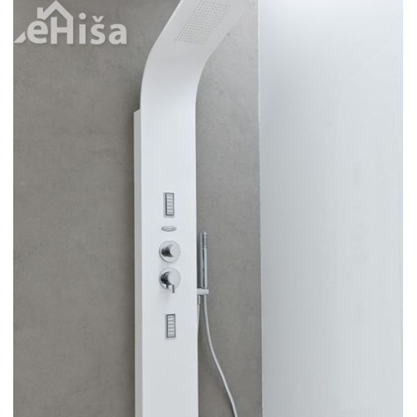 Masažna stena za tuš kabino Zonda 1500 3f light concrete 9198 KOLPA SAN 572320
