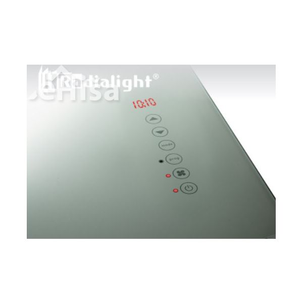 Panelni kopalniški stenski radiator DEVA 1500W ogledalo RADIALIGHT
