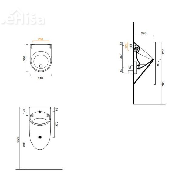 Pisoar Big Boy 31x39 CATALANO 1BIGBOY00
