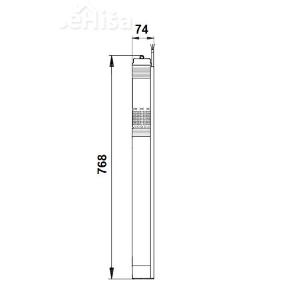 Potopna črpalka za vodo SQ 3-55 GRUNDFOS 96510206
