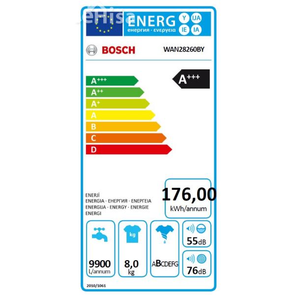 Pralni stroj BOSCH WAN28260BY
