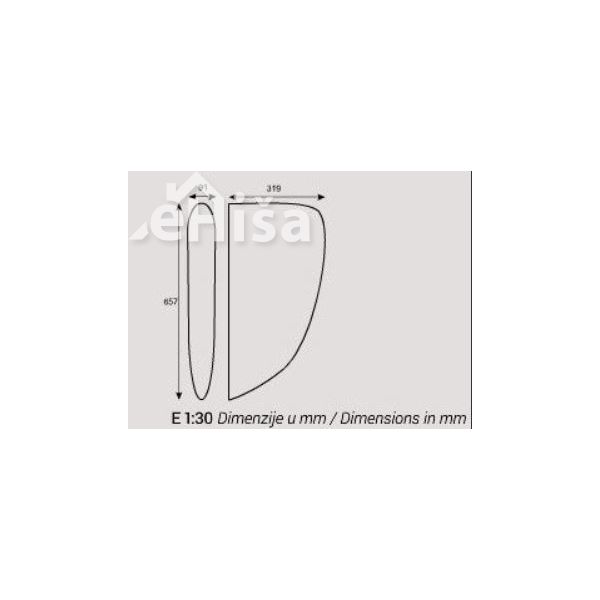 Pregrada za pisoar INKER WM841001Z0000F1
