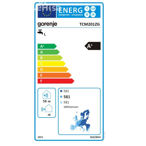 Sanitarna toplotna črpalka 200 L TCM201ZG GORENJE
