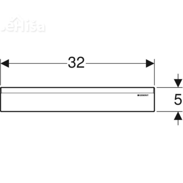Set za fino montažo za stenski odtok črna mat GEBERIT 154.335.14.1
