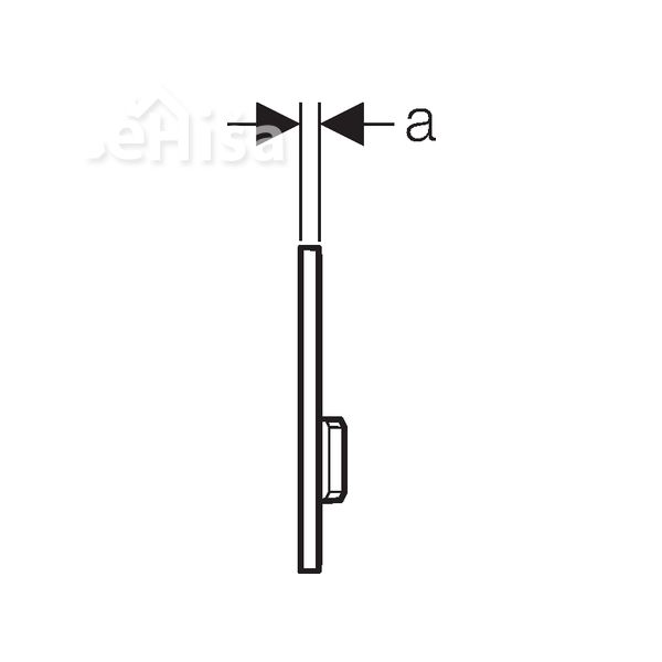 Aktivirna tipka neprosojno zrcalno steklo SIGMA 50 GEBERIT 115.788.SD.5