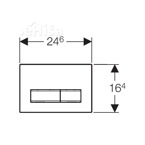 Aktivirna tipka satinirano zeleno steklo SIGMA 50 GEBERIT 115.788.SE.5
