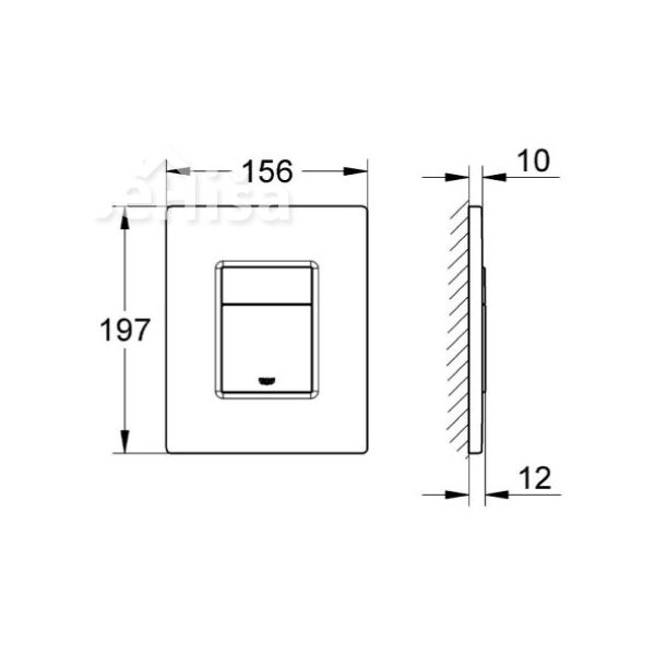 Skate Cosmopolitan aktivirna tipka Grohe mat krom GROHE 38732P00
